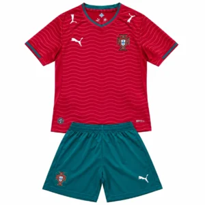 Conjunto Portugal Rojo 2026 Mundial Niño Adulto